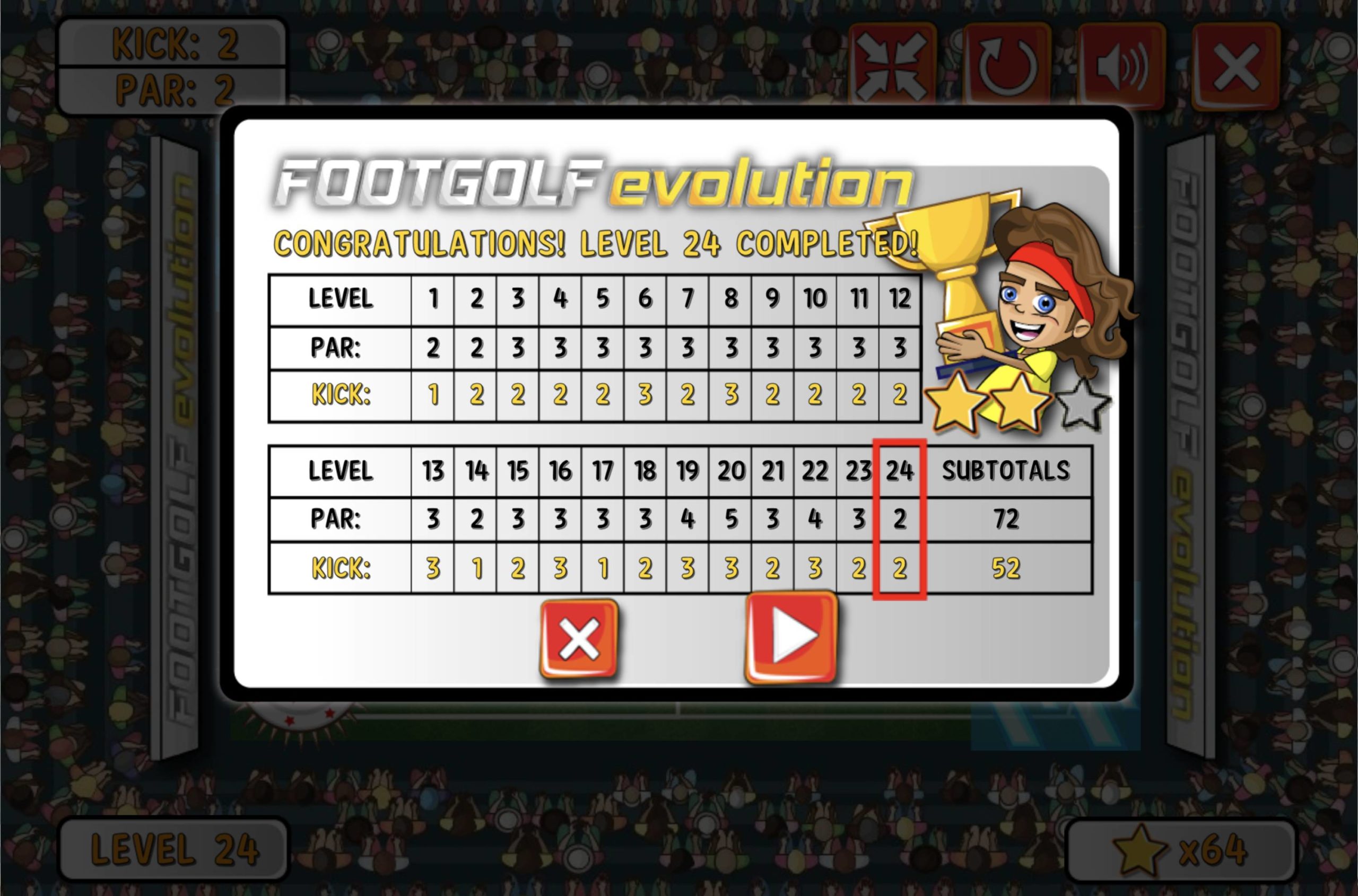 Footgolf Evolution Scoreboard