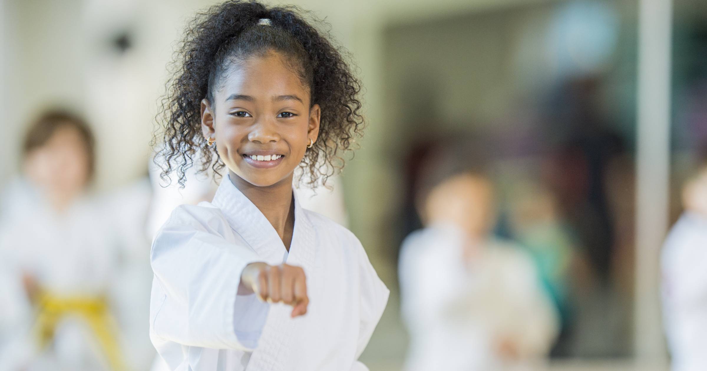 Young Girl Martial Arts Class