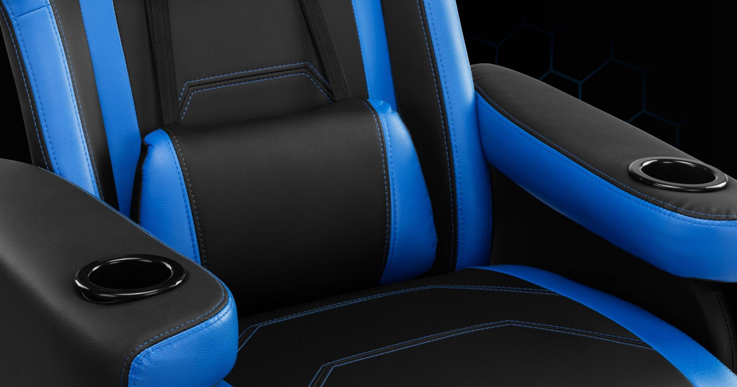 Blue & Black Ergolux Hotshot Gaming Chair