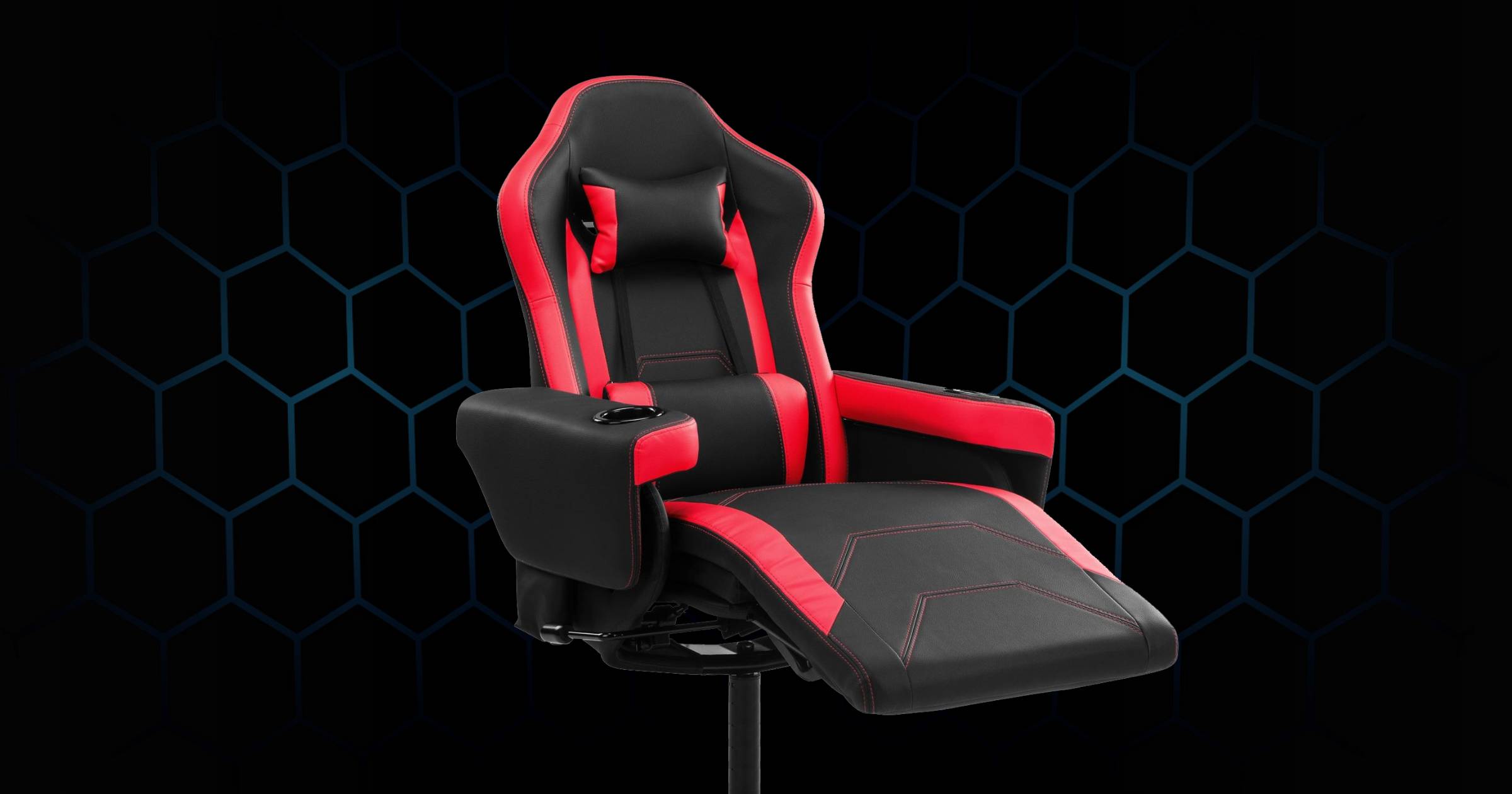 Red & Black Ergolux Hotshot Gaming Chair