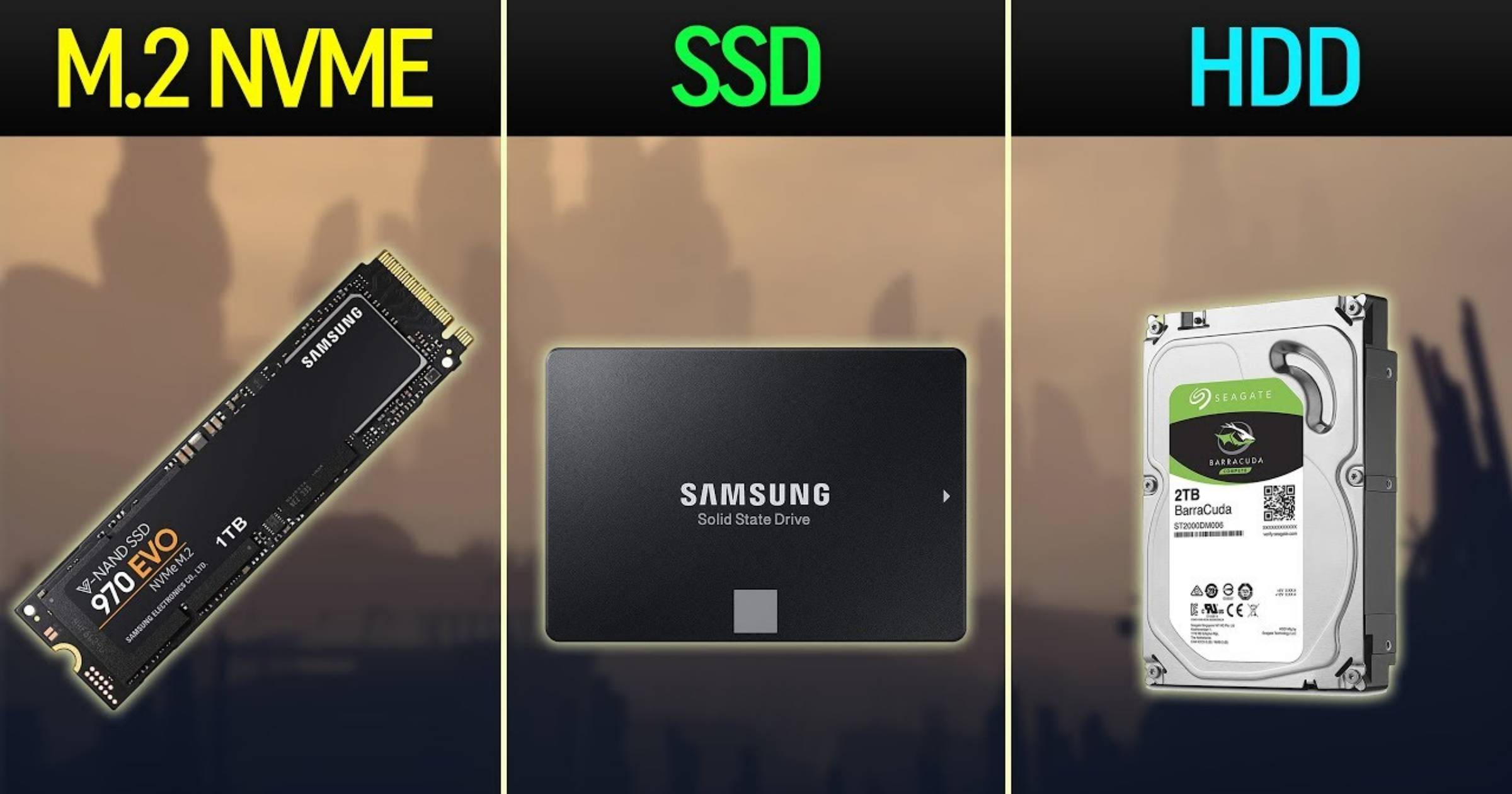M2 NVME SSD & HDD