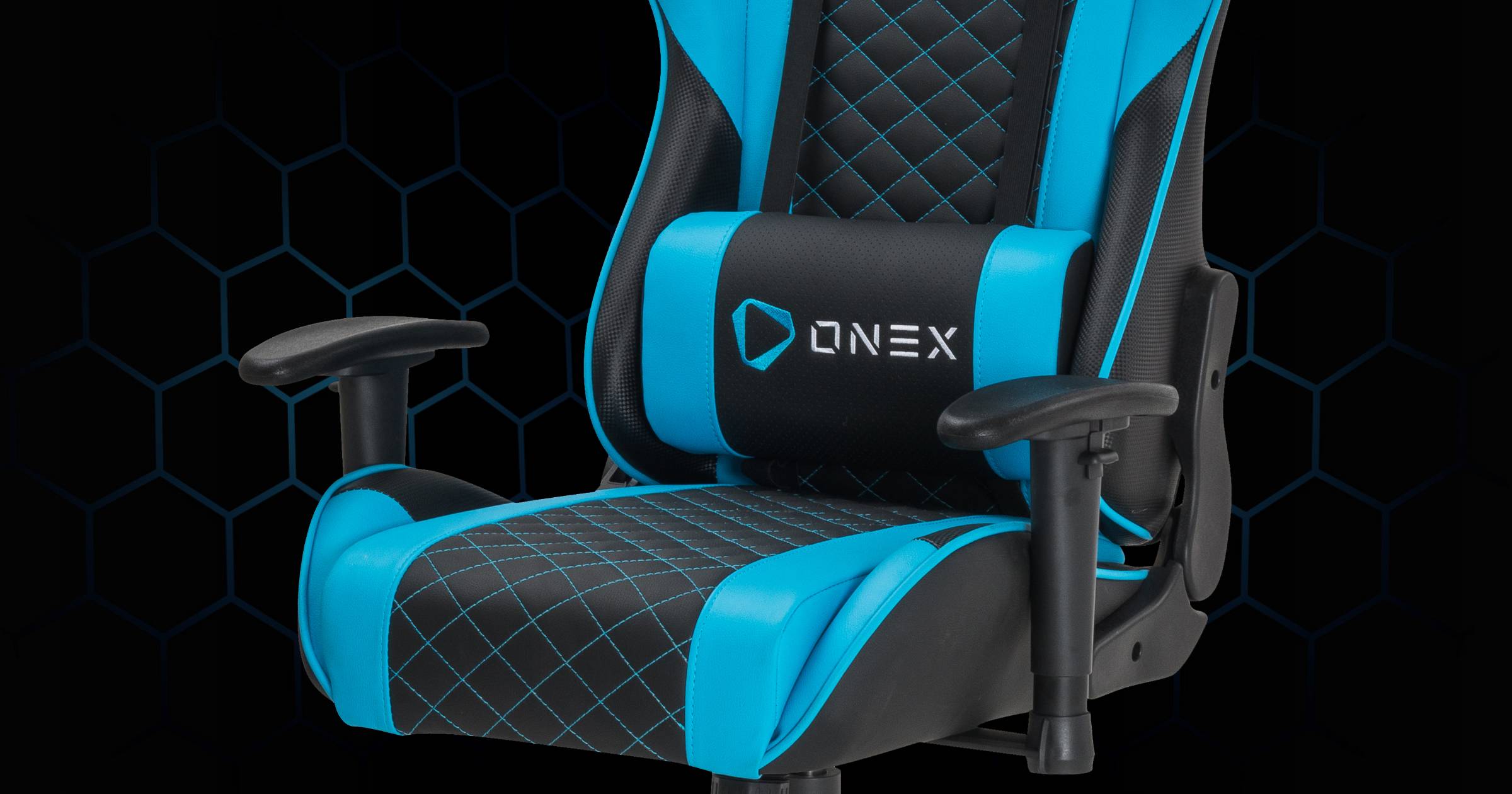 Onex GX2 Leatherette Gaming Chair Blue & Black