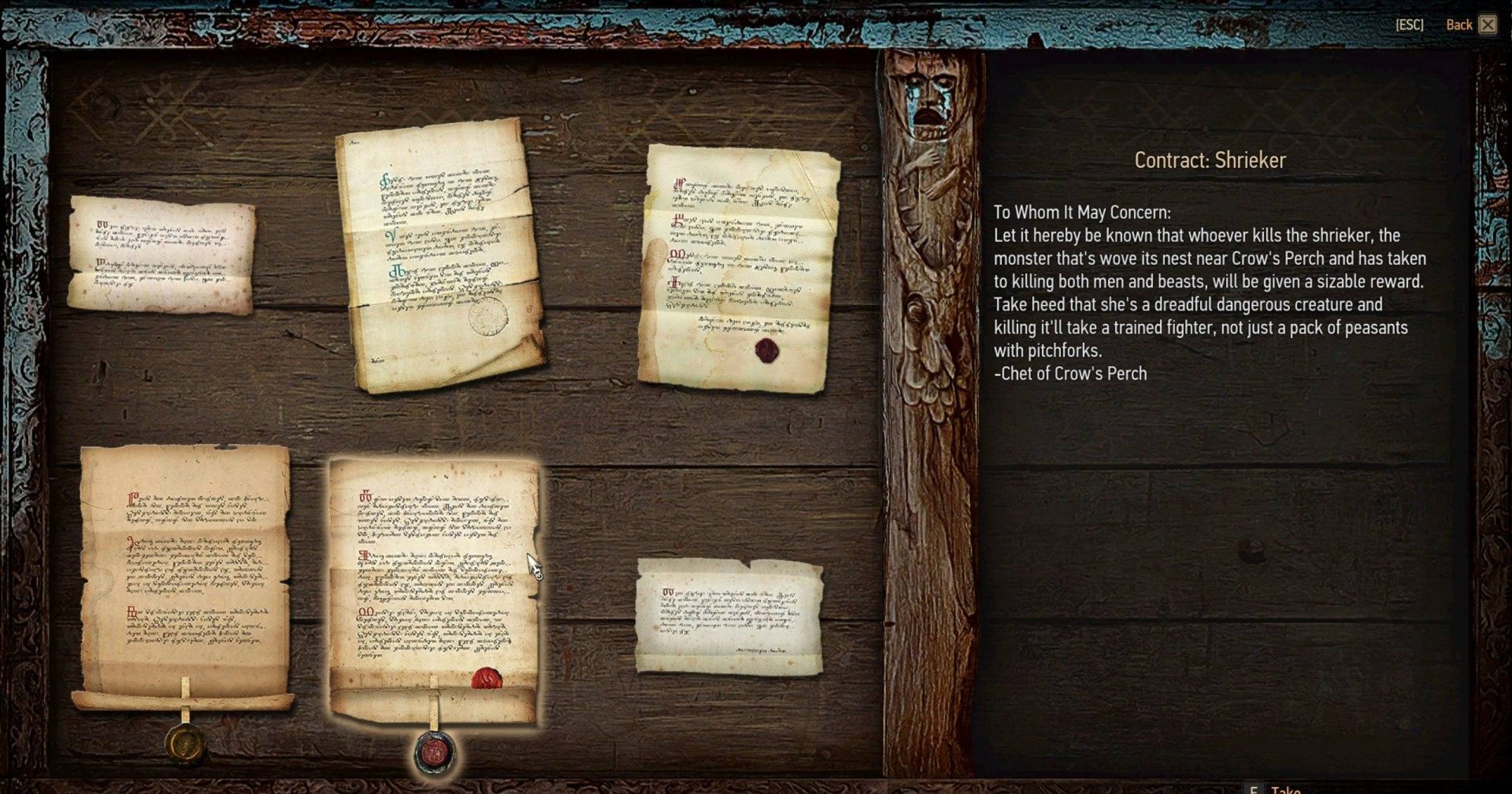 Accept Contracts To Make Money In The Witcher 3
