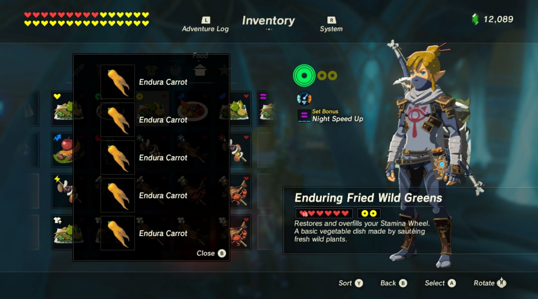 Endura Recipe Zelda: Breath Of The Wild