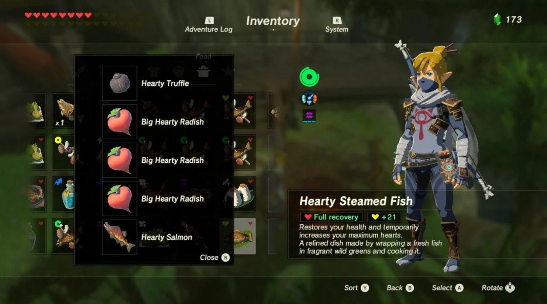 Cooking Dish Recipes for Zelda: Breath of the Wild