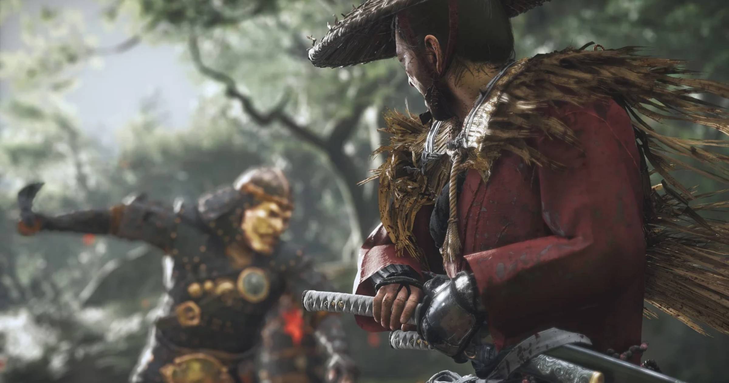 Parrying Ghost of Tsushima