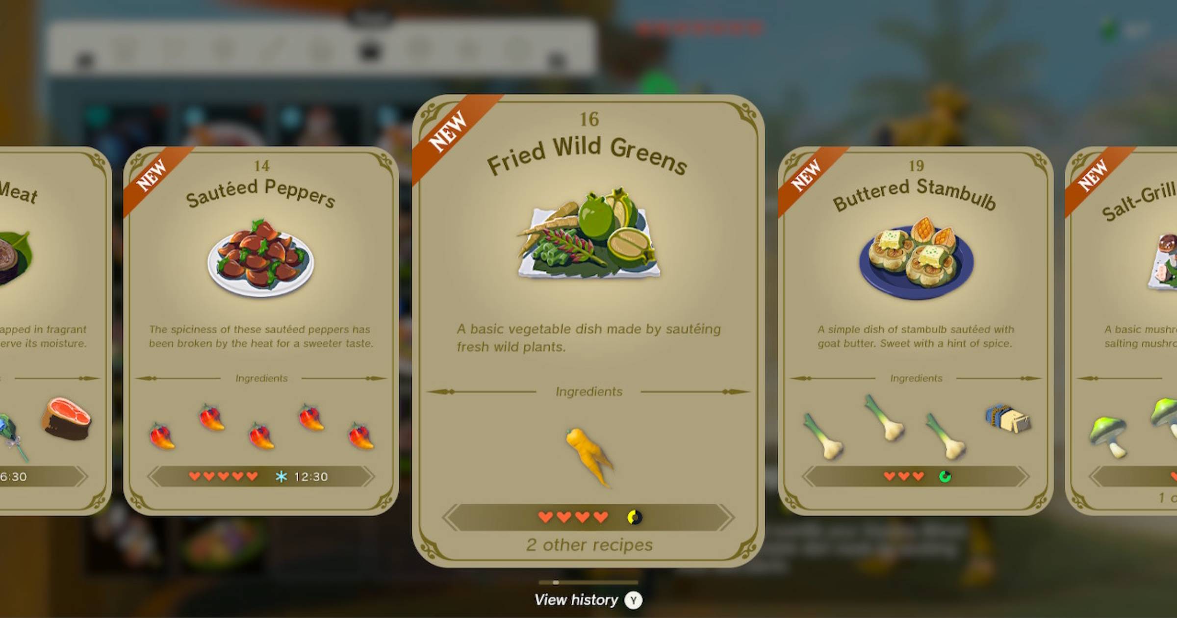 Fried Wild Greens Recipe - Zelda: Tears of the Kingdom
