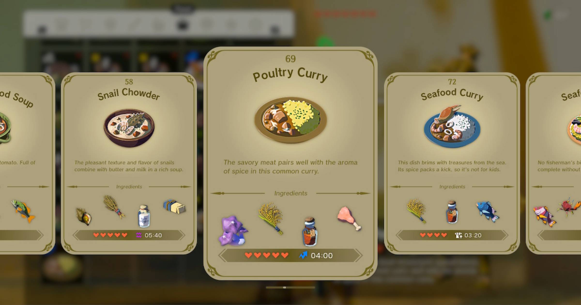 Poultry Curry Recipe - Zelda: Tears of the Kingdom