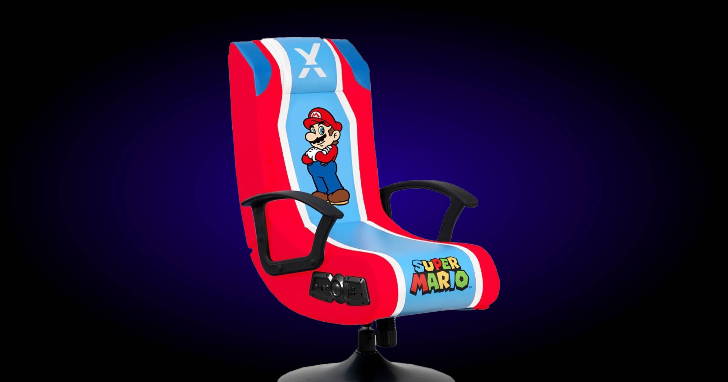 X Rocker Super Mario Pedestal Rocker Chair