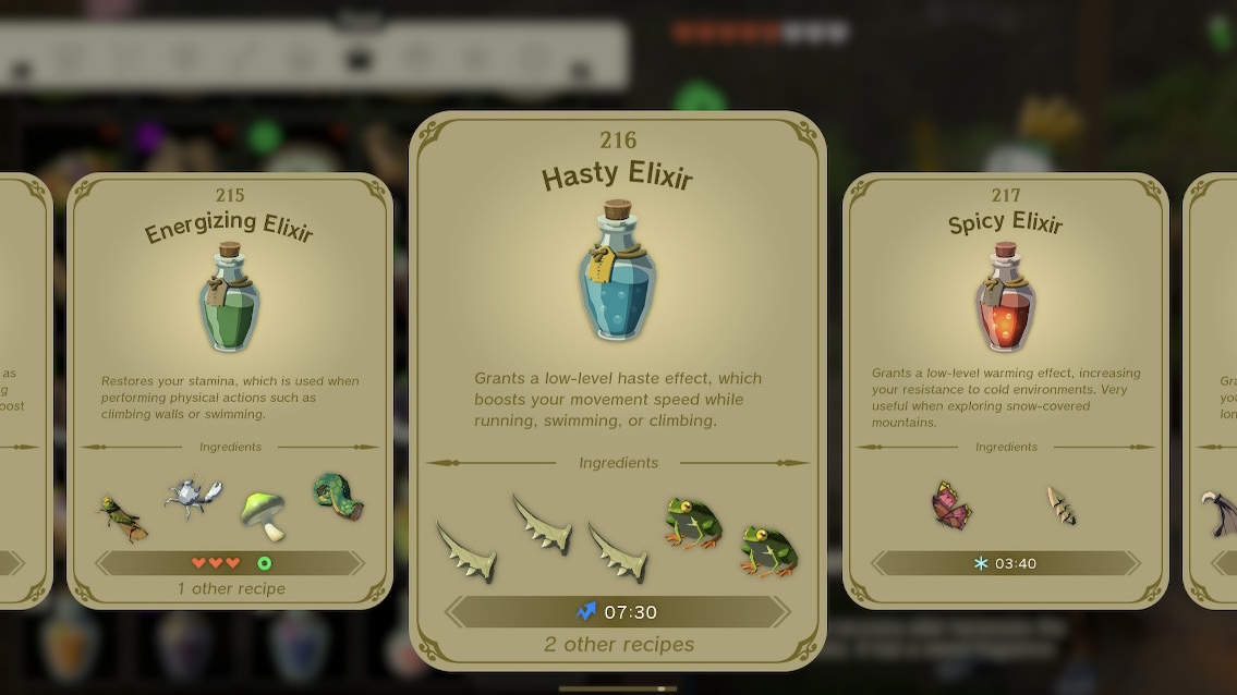Hasty Elixir - Zelda: Tears of the Kingdom