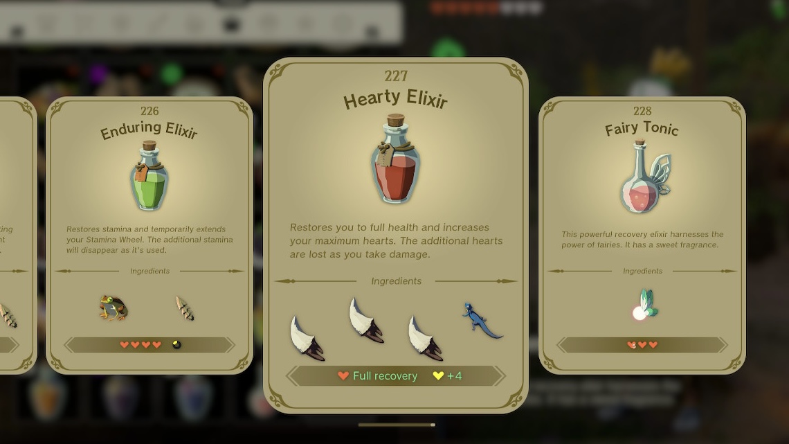Hearty Elixir - Zelda: Tears of the Kingdom